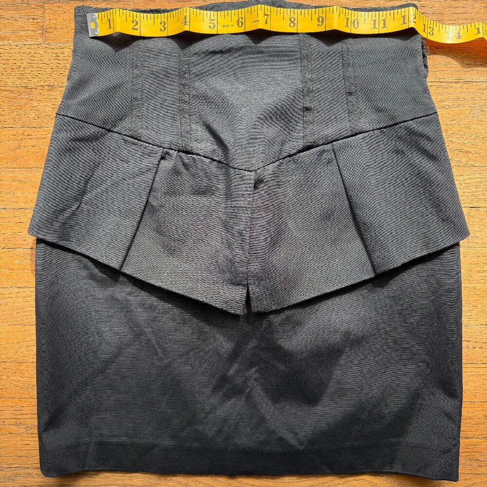 Bebe Mini Skirt Pleated Ruffle